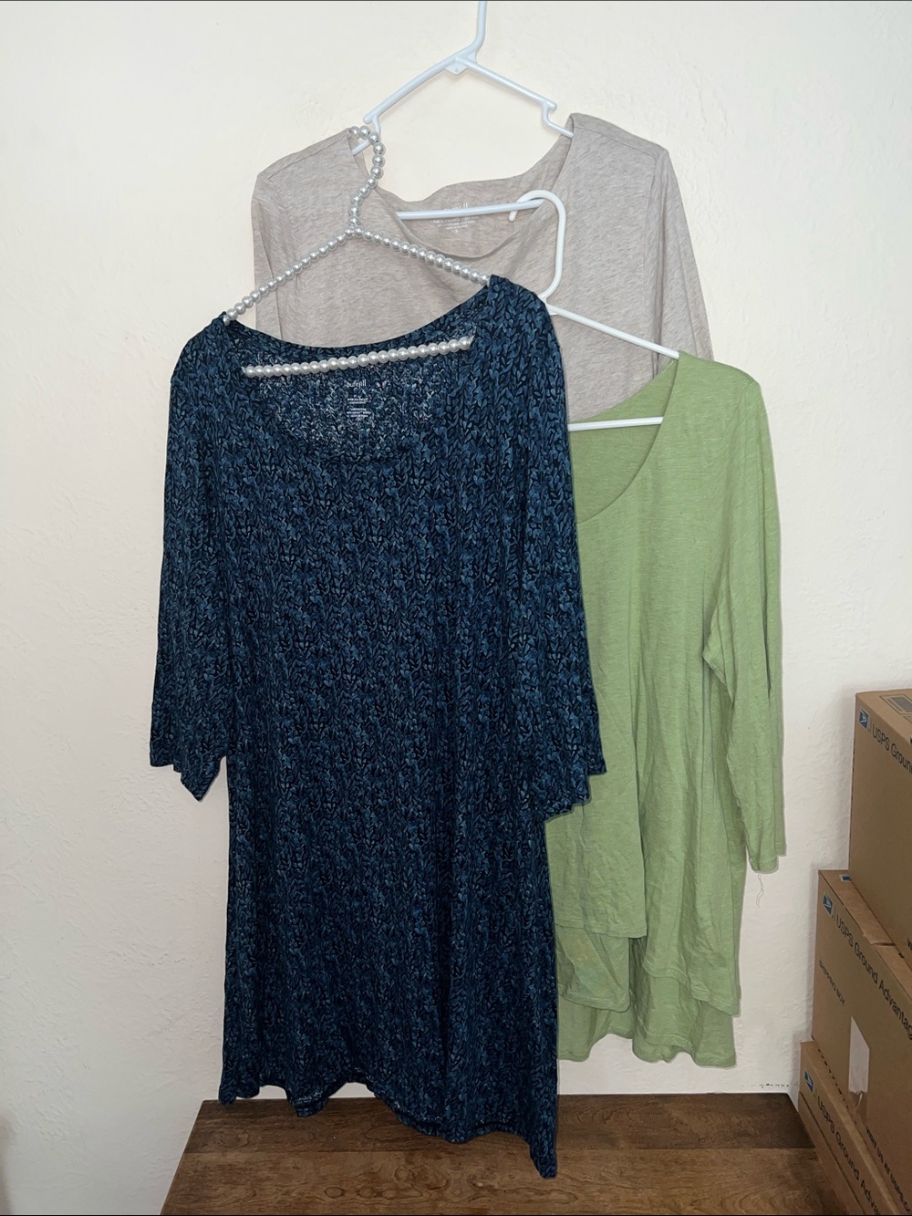 J Jill purejill XL top lot ballet elliptical boat neck layered